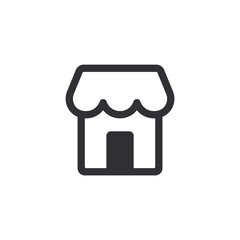 Shop icon. Online shop. Sale icon. Store sign. Logo template. Market. Sales symbol. Global sale. Shop button. Magazine. Sale sign. Marketplace. Grocery. Storefront. Trade building. Trading floor. 