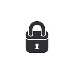 Lock vector icon. Closed lock. Lock sign. Sign of protection. Padlock icon. Unlock icon. Protection sign. Security vector icon. Privacy sign. Lock symbol. Blocking. Top secret. Keyhole. Safety. Block