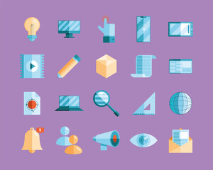 twenty development design icons