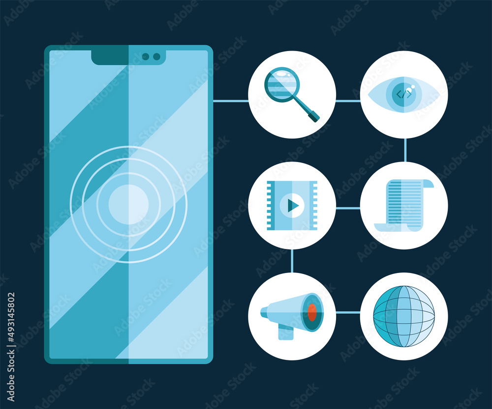 Poster development design in smartphone