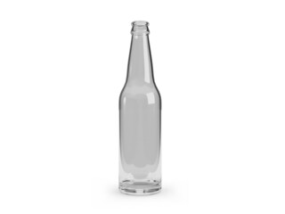 Glass Bottle 3D Illustration Mockup Scene