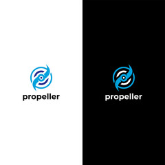 Propeller logo icon vector isolated