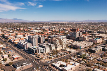 Fototapeta na wymiar Tucson Arizona student housing dorms