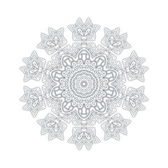 beautiful line art mandala vector for design