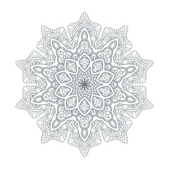 beautiful line art mandala vector for design