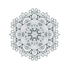 line art mandala vector for design