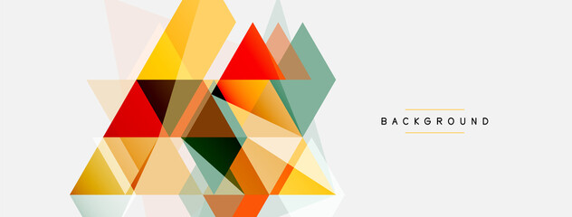 Mosaic triangles geometric background. Techno or business concept, pattern for wallpaper, banner, background, landing page