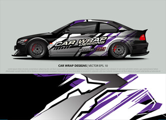 race car Livery for vehicle wrap design vector 
