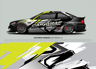 race car Livery for vehicle wrap design vector 
