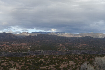 Fototapeta na wymiar Santa Fe Mountains