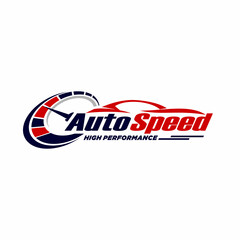 Auto speed car logo design