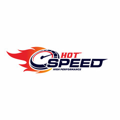 Auto speed car logo design