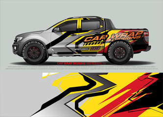 Fototapeta premium truck graphics. modern camouflage design for vehicle vinyl wrap 