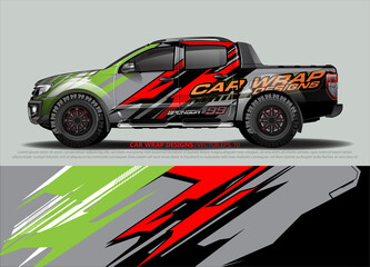 truck graphics. modern camouflage design for vehicle vinyl wrap 