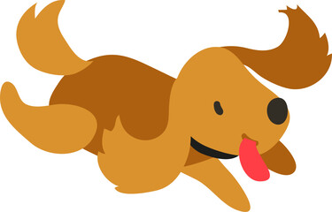 dog, characters, mascot, pets, cute, vector, fur, sitting, animal, young animal, puppy, playful, tail, cartoon, illustration, animal body part, canine 