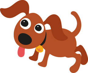 dog, characters, mascot, pets, cute, vector, fur, sitting, animal, young animal, puppy, playful, tail, cartoon, illustration, animal body part, canine 