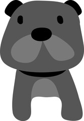 dog, characters, mascot, pets, cute, vector, fur, sitting, animal, young animal, puppy, playful, tail, cartoon, illustration, animal body part, canine 