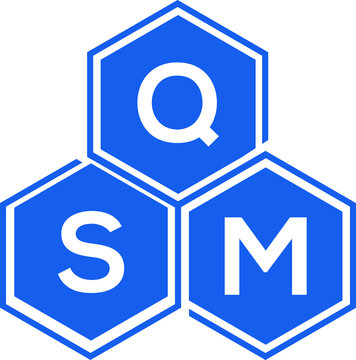 QSM letter logo design on White background. QSM creative initials letter logo concept. QSM letter design. 
