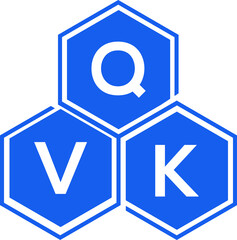 QVK letter logo design on White background. QVK creative initials letter logo concept. QVK letter design. 