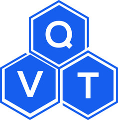 QVT letter logo design on White background. QVT creative initials letter logo concept. QVT letter design. 