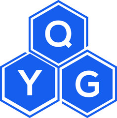 QYG letter logo design on White background. QYG creative initials letter logo concept. QYG letter design. 
