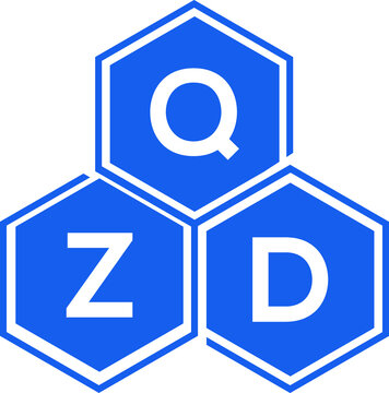 QZD letter logo design on black background. QZD  creative initials letter logo concept. QZD letter design.