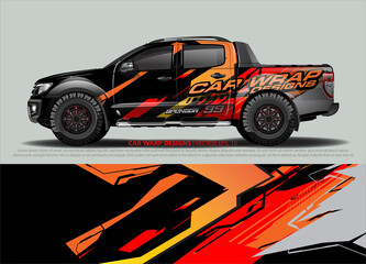 truck graphics. modern camouflage design for vehicle vinyl wrap 