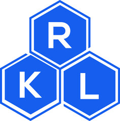 RKL letter logo design on White background. RKL creative initials letter logo concept. RKL letter design. 