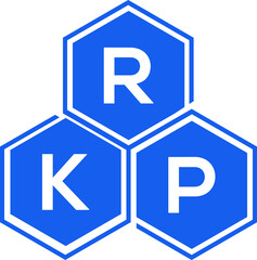 RKP letter logo design on White background. RKP creative initials letter logo concept. RKP letter design. 