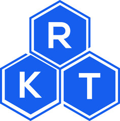 RKT letter logo design on White background. RKT creative initials letter logo concept. RKT letter design. 