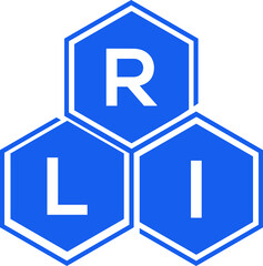 RLI letter logo design on black background. RLI creative initials letter logo concept. RLI letter design. 