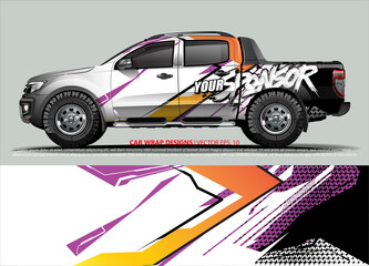 truck graphics. modern camouflage design for vehicle vinyl wrap 