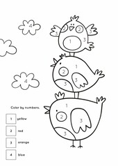 Easter Coloring Pages Printable and worksheet. Easter Activities for Kids, Easter Party, Easter Games.