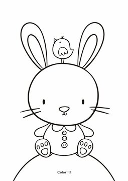 Easter Coloring Pages Printable and worksheet. Easter Activities for Kids, Easter Party, Easter Games.