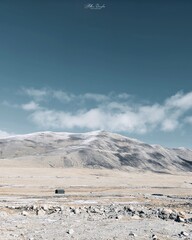 snow covered mountains