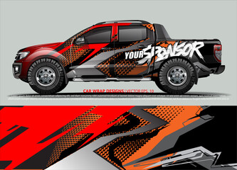 truck graphics. modern camouflage design for vehicle vinyl wrap 