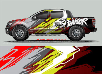 Fototapeta premium truck graphics. modern camouflage design for vehicle vinyl wrap