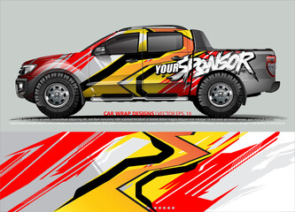 Fototapeta premium truck graphics. modern camouflage design for vehicle vinyl wrap