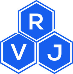 RVJ letter logo design on White background. RVJ creative initials letter logo concept. RVJ letter design. 