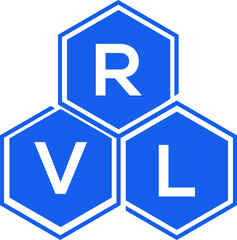 RVL letter logo design on White background. RVL creative initials letter logo concept. RVL letter design. 