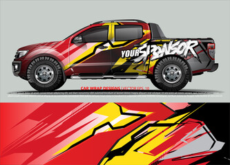 Fototapeta premium truck graphics. modern camouflage design for vehicle vinyl wrap 