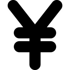 Fototapeta premium yen symbol icon vector