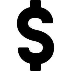 dollar symbol icon vector