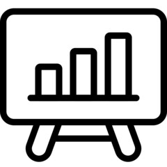 growth chart icon vector
