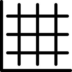 grid graph icon vector