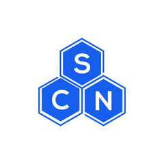 SCN letter logo design on White background. SCN creative initials letter logo concept. SCN letter design. 
