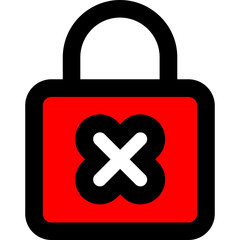 lock password icon vector