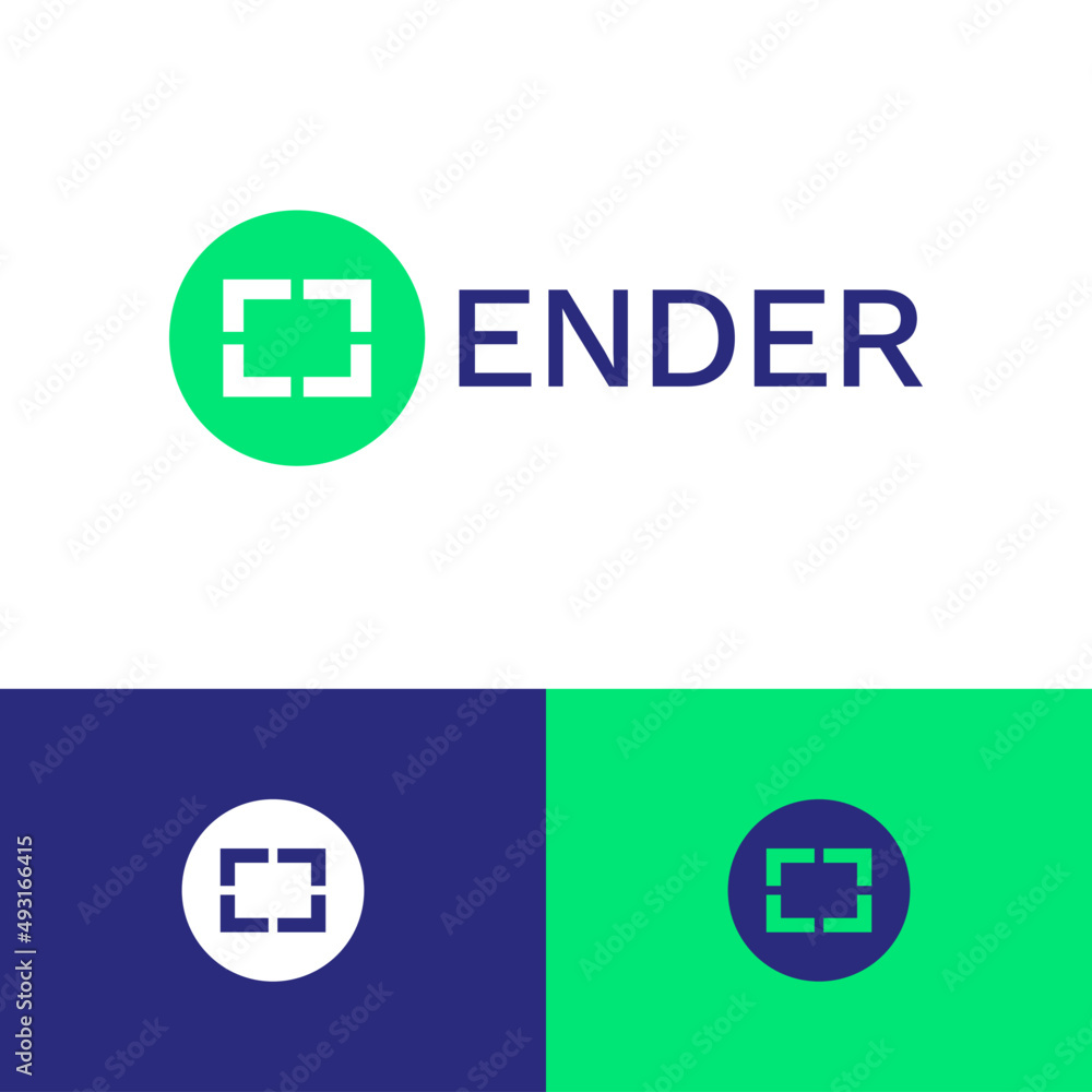 Poster data system logo design concept. code company brand logomark illustration. can representing vpn, ai,