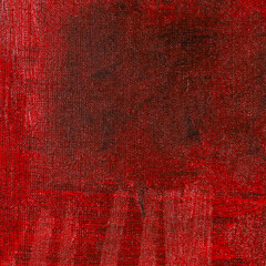 abstract creative background: red stain of colored primer when toning the canvas, temporary object.