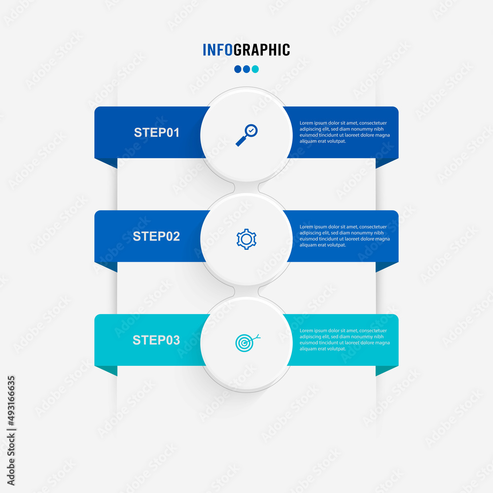 Wall mural business data visualization. process chart. abstract elements of graph, diagram with steps, options,